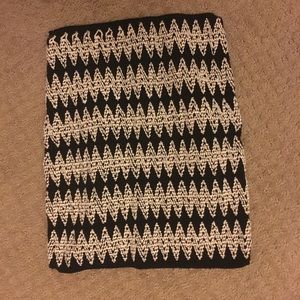 Black and white pencil skirt / tube top